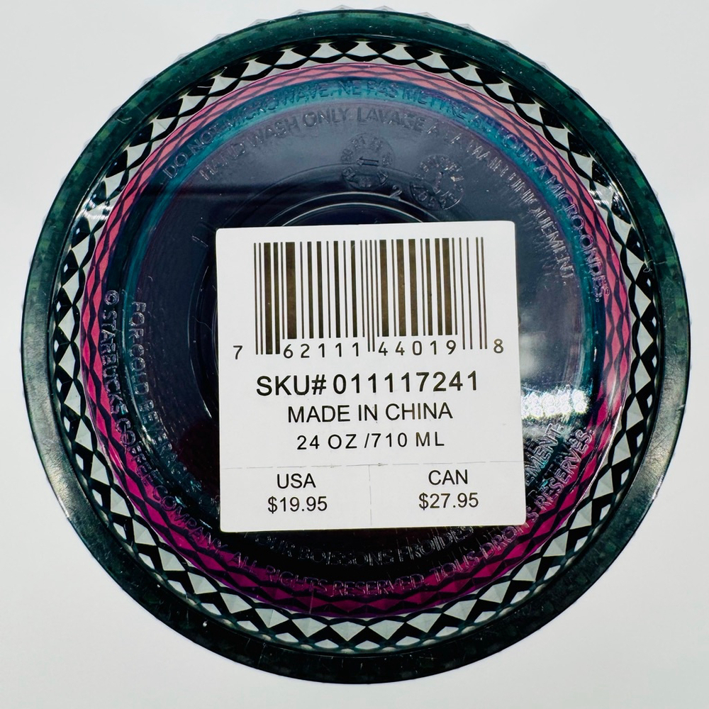 Starbucks Oil Slick Dark Unicorn Black Iridescent Studded Venti Cold Cup - Picture 2 of 5